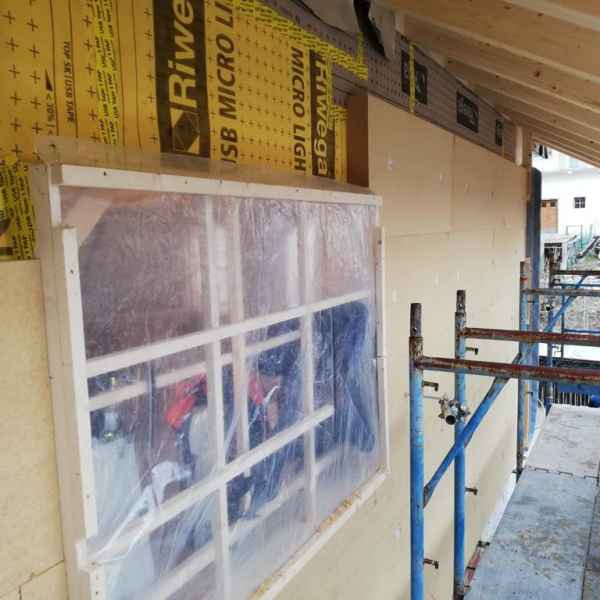 Case in legno Folgaria Trentino  - Pannello con finestra